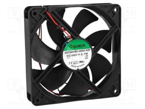 Ventilador: Dc, Transversal, 48vdc, 120x120x25mm, 183,83m3/H