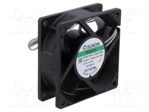 Ventilador: EC, transversal, 230VAC, 70x70x25mm, .