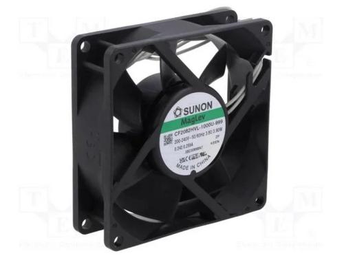 Ventilador: EC, transversal, 230VAC, 80x80x25mm, .