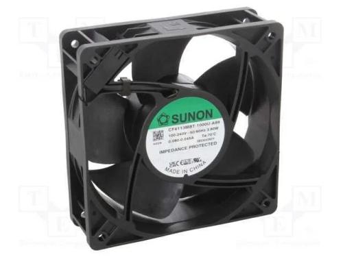Ventilador: EC, transversal, 230VAC, 120x120x38mm.