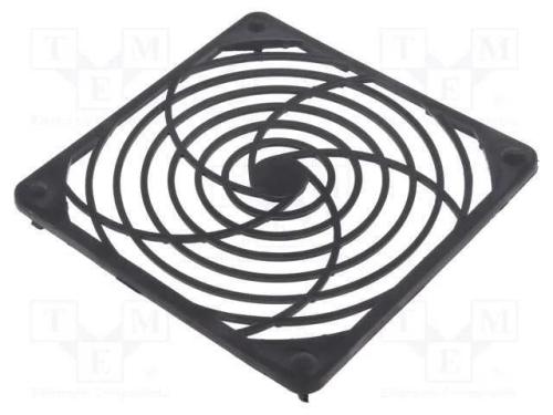 Capa, Plástico, 120x120mm, Trava, A: 120mm, B: 16,5mm, C: 3mm, D: 5,5mm