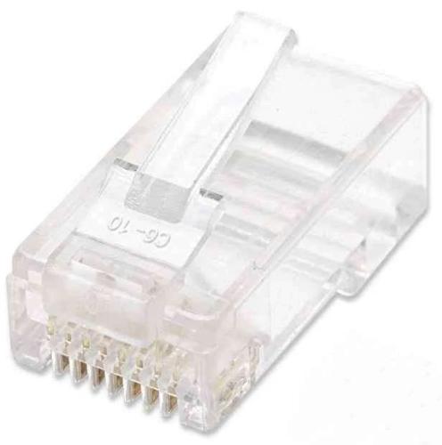 Intellinet Rj45 Modular Plugs Cat5e Utp 3-Prong For Solid Wire 15 µ Gold Plated Contacts 100 P