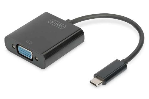 Digitus Adapter Usb3.0/C -> Vga 19.5cm Schwarz