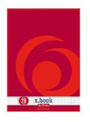 Herlitz Schulblock A4 70g/M 50 Bl. Kariert28 2 Ränder