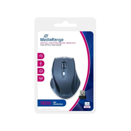 MEDIARANGE MROS203 RATO MÃO DIREITA RF WIRELESS Ó.
