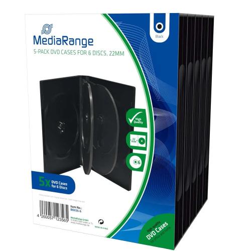 Mediarange Dvd Leerbox 6er Dvd Box 5 Stück