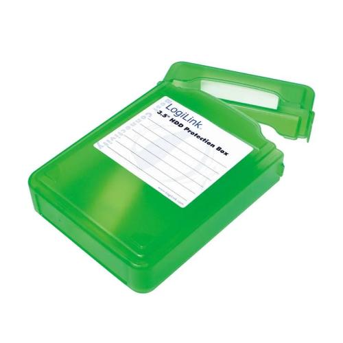 Logilink Festplatten Schutz-Box Für 3,5" Hdd´s, Grün