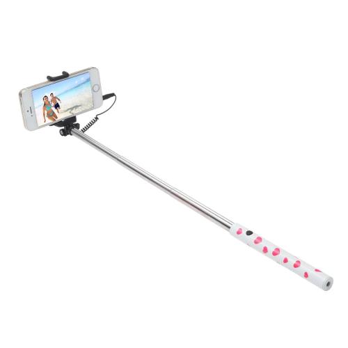 Ultron Selfie-Stick Hot Shot White Pink Heart