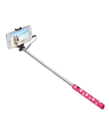 Ultron Selfie-Stick Hot Shot Pink White Heart