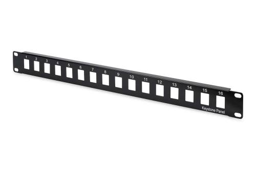 Digitus Patchpanel 1he 16-Port Ungeschirmt Schwarz