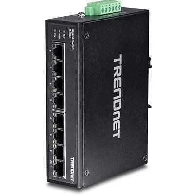 Trendnet Industrie Switch 8 Port Gbit Unman. L2 Ip30 Metall