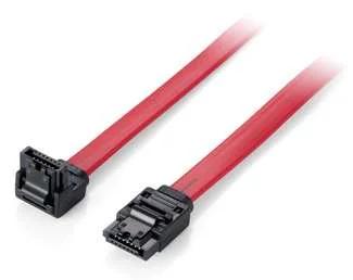 Equip Flachkabel Sata 6gbps 1.00m 1x Unten Gewinkelt Polybeutel