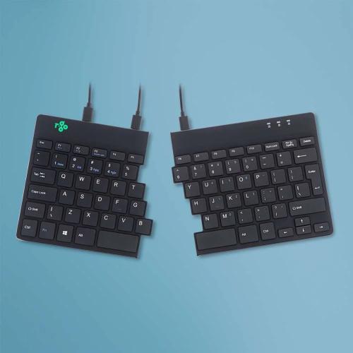 R-Go Tastatur Split   Break Ergonomisch Us-Layout    Schwarz