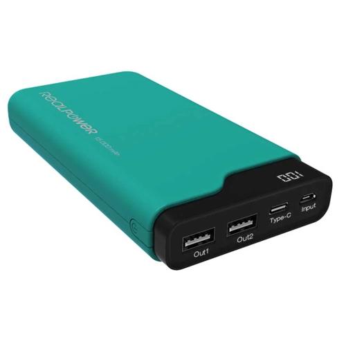 Realpower Powerbank Pb-15000c Grün 15.000mah