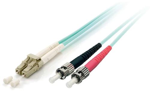 Equip Lwl Patchkabel Lc->st 2.00m Multimode Duplex Om3 Turq Polybeutel