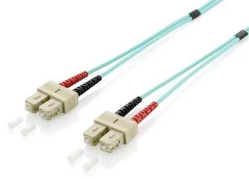Equip Lwl Patchkabel Sc->sc 3.00m Multimode Duplex Om3 Turq Polybeutel