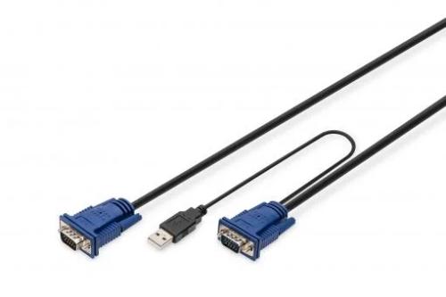 Digitus Ds-19233 Cabo Kvm Multicor, Preto 5 M