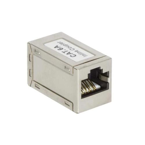 Logilink Patchkabelverbinder 1:1 Cat.6a Stp, Metallgehäuse