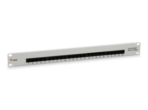 Equip Patchpanel 25x Rj45 Cat3 19" 1he Isdn Hellgrau