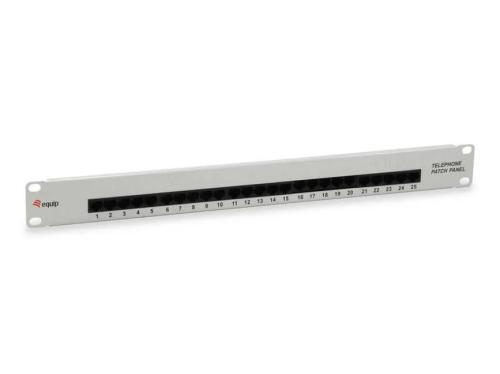 Equip Patchpanel 25x Rj45 Cat3 19" 1he Isdn Hellgrau