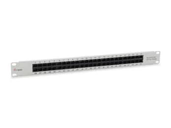 Equip Patchpanel 50x Rj45 Cat3 19" 1he Isdn Hellgrau