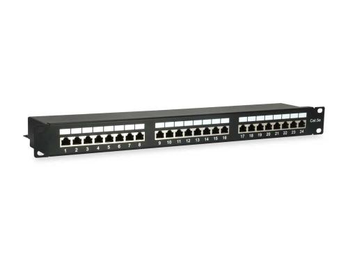 Equip Patchpanel 24x Rj45 Cat5e 19" 1he Schwarz