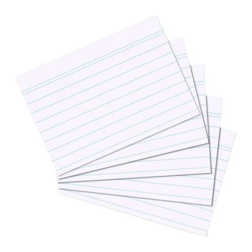 Herlitz Karteikarte A6 Liniert Weiß 100er Packung
