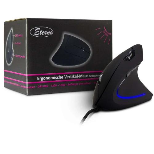 Inter-Tech Vertikalmaus Eterno Km-206wr