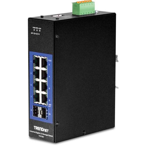 Trendnet Industrie Switch 10 Port Gbit L2 Managed Din-Rail