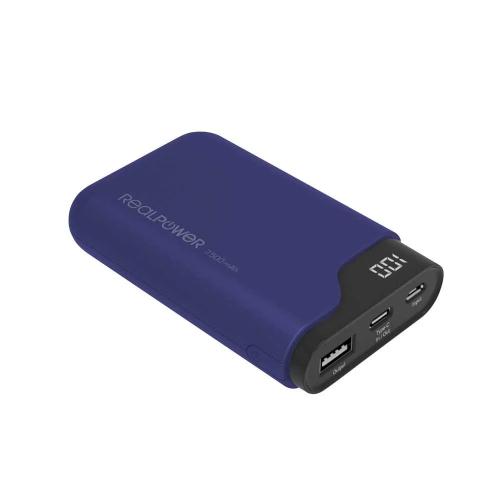 Realpower Powerbank Pb-7500c Navy Blue 7.500mah