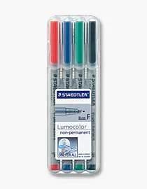 Staedtler Folienstift Lumocolor F Nonperm 4st