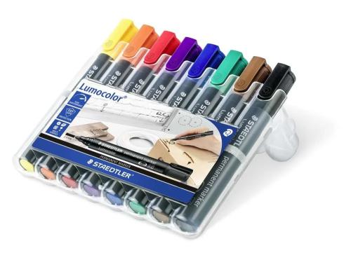 Staedtler Marker Lumocolor Perm 8st Box