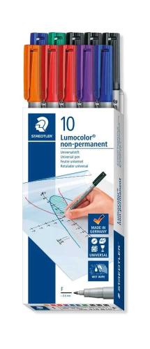 Staedtler Universalstift Lumocolor F Non-Perm 10st,Faltschac