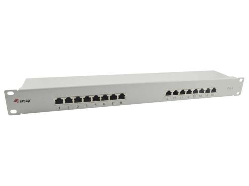 Equip Patchpanel 16x Rj45 Cat6 19" 1he Grau