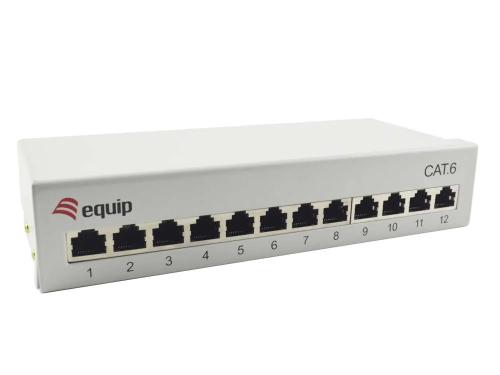 Equip Patchpanel 12x Rj45 Cat6 Desktop Grau