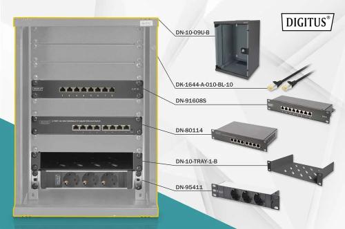 DIGITUS DN-10-SET-2-B ARMÁRIO RACK 9U RACK INDEPE.