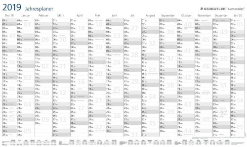 Staedtler Jahresplaner Lumocolor Year Planner 2024 A1 Format
