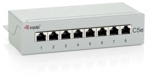 Equip Patchpanel 8x Rj45 Cat5e 10" 1he Grau Desktop