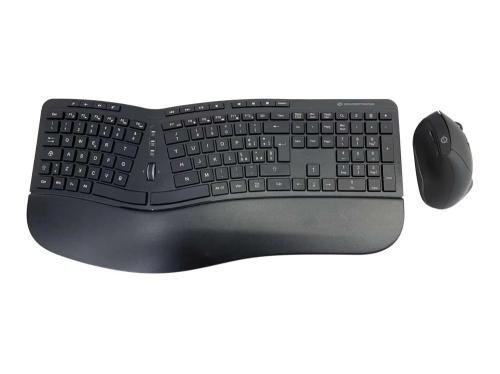 Conceptronic Wireless Keyboard+Mouse,Ergo,Layout Italien. Sw