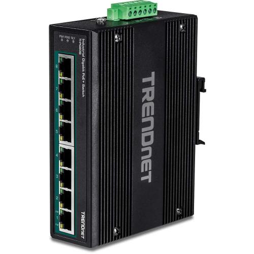 Trendnet 8-Port Indus. Gigabit Poe+ Din-Rail Switch (24-56v)