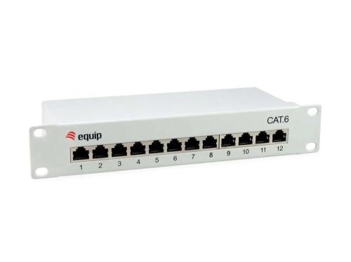 Equip Patchpanel 12x Rj45 Cat6 10" 1he