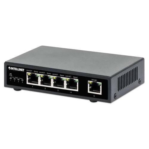 Intellinet 5-Port Gigabit Poe+ Switch 62w