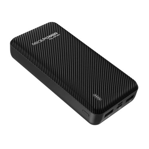 Realpower Powerbank Pb-20000 Se Schwarz 20.000mah