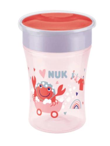 Nuk Trinklernbecher Magic Cup 360°-Trinkrand 230ml Rot