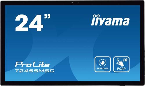 Monitor Lfd Prolite Ips LED 23.8" T2455msc-B1 Full Hd Preto - Iiyama