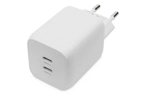Digitus Ladegerät 65w 2 Port 2x Usb-C Weiß