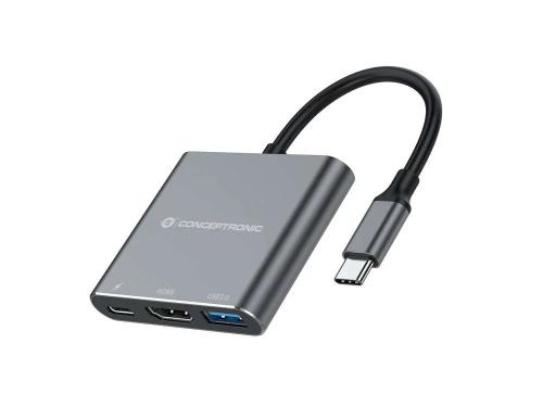Hub Usb-C "3-Em-1"Hdmi / Usb-C / Usb 3.0 - Conceptronic