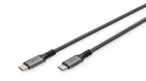 Digitus Anschlusskabel Usb4.0/C -> C 40gbit/S 1m Schwarz
