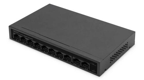 Digitus Switch 8+2port 10/100 30w Ge Poe Unmanaged Schwarz