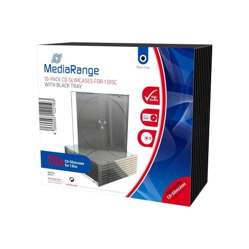 Mediarange Cd Leerbox 10pcs Single Slimcase Retail
